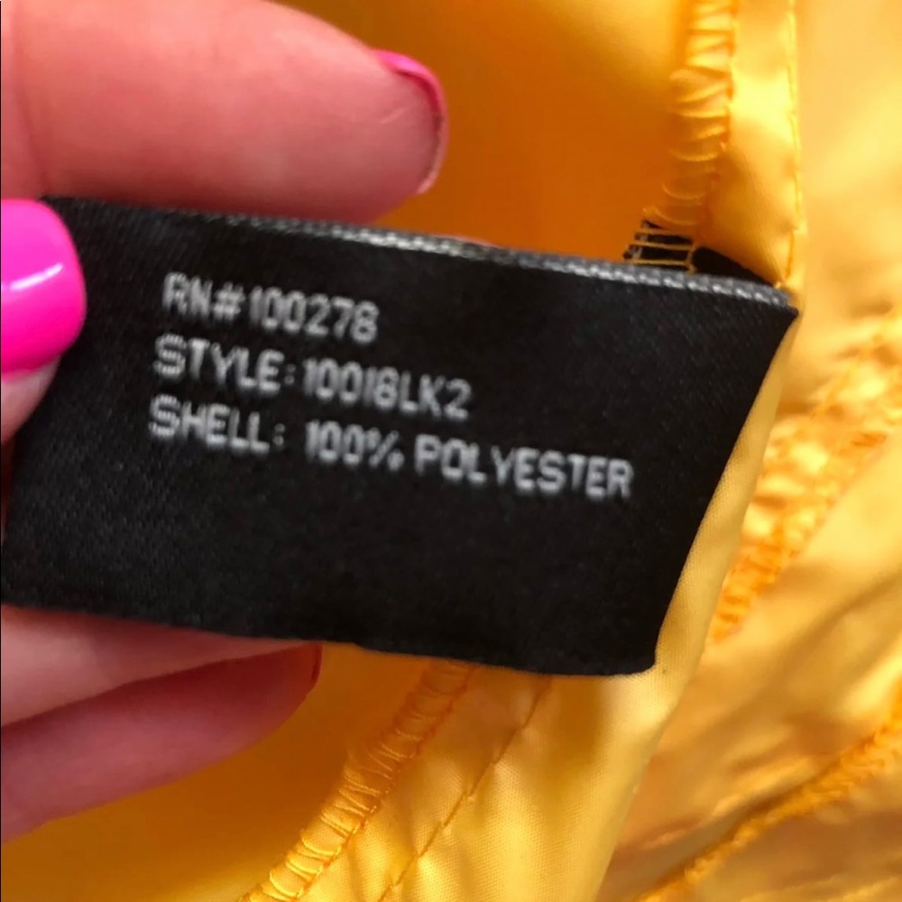 New With Tags, Yellow Lightweight Jacket, Zip Up Jacket - Picture 3 of 3